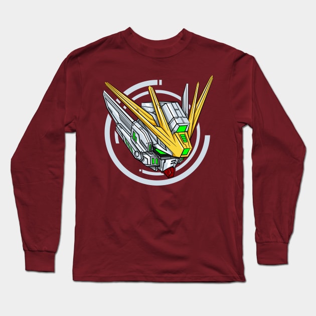 Wing Gundam Custom Long Sleeve T-Shirt by garistipis